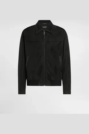 Dolce & Gabbana Bómber De Tela Con Placa - Hombre Abrigos Y Chaquetas 48
