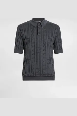 Dolce & Gabbana Polo De Seda Y Algodón - Hombre Prendas De Punto 54