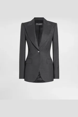Dolce & Gabbana Chaqueta Turlington De Cierre Recto En Tela De Lana - Mujer Chaquetas 36