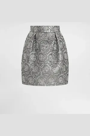 Dolce & Gabbana Minifalda De Jacquard Lamé Floral - Mujer Faldas 38