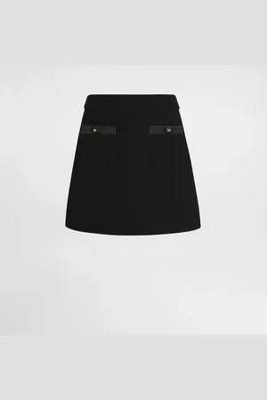 Dolce & Gabbana Minifalda Acampanada De Crepé De Lana - Mujer Faldas 40