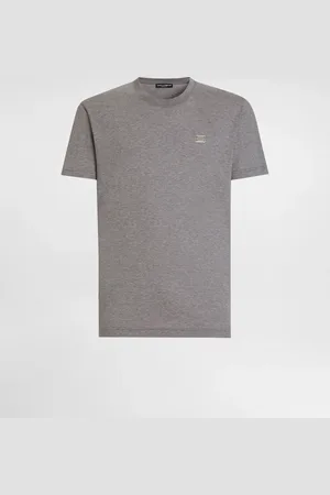 Dolce & Gabbana Camiseta De Algodón Con Placa - Hombre Camisetas Y Polos 44