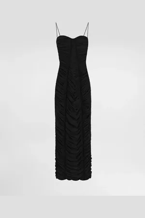 Dolce & Gabbana Vestido Longuette Lencero De Tul Elástico - Mujer Vestidos Tul 38