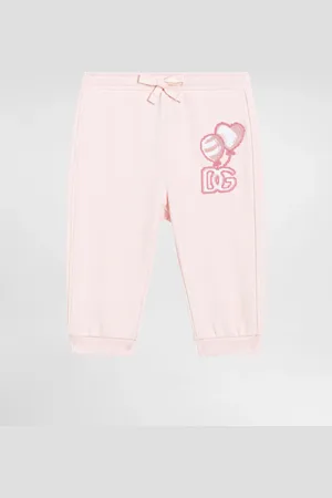 Dolce & Gabbana Pantalón De Chándal De Felpa Con Parche - Mujer Pantalones Y Faldas 3/6 Months