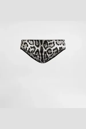 Dolce & Gabbana Braguita De Raso Con Estampado De Leopardo - Mujer Lingerie Raso 1