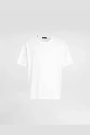 Dolce & Gabbana Camiseta De Algodón Con Logotipo Bordado - Hombre Camisetas Y Polos 44