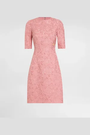 Dolce & Gabbana Vestido Midi De Corte Reloj De Arena En Jacquard Floral - Mujer Vestidos 36
