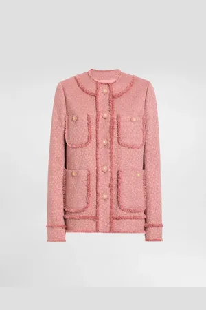 Dolce & Gabbana Chaqueta De Botonadura Sencilla De Tweed Raschel - Mujer Chaquetas 36