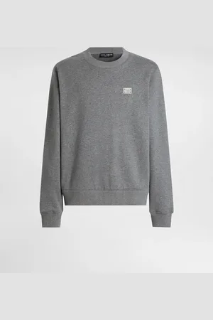 Dolce & Gabbana Sudadera De Algodón Con Placa - Hombre Sudaderas 44