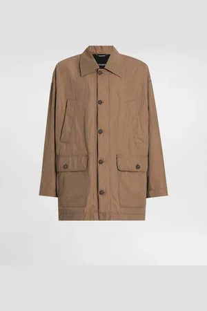 Dolce & Gabbana Parka De Tejido Técnico Con Placa - Hombre Abrigos Y Chaquetas M