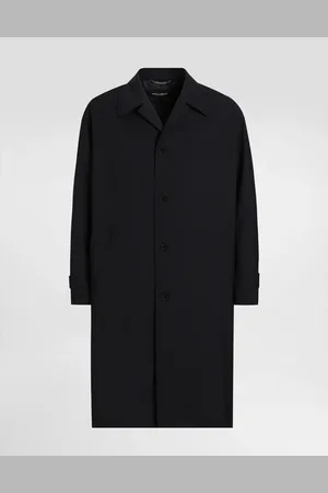 Dolce & Gabbana Gabardina De Lana Con Botonadura Sencilla - Hombre Abrigos Y Chaquetas 44