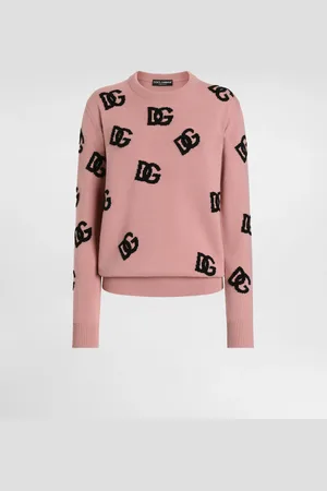 Dolce & Gabbana Jersey De Lana Con Logotipo Dg En Intarsia - Mujer Prendas De Punto 38