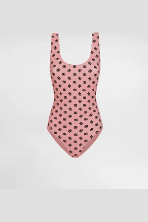 Dolce & Gabbana Bañador Olímpico Con Estampado Integral Del Logotipo Dg - Mujer Moda Baño 1
