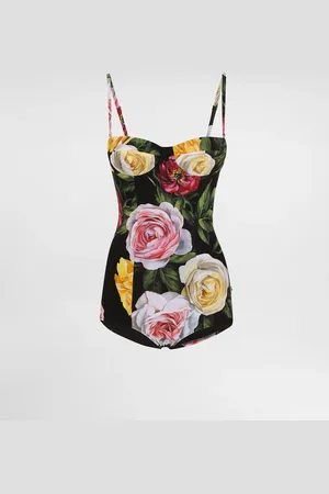 Dolce & Gabbana Bañador Balconette Con Estampado De Rosas Y Peonías - Mujer Moda Baño 1