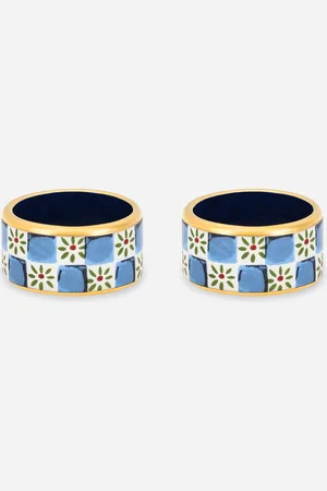 Dolce & Gabbana Juego De 2 Servilleteros Pequeños De Porcelana - Servilleteros Onesize