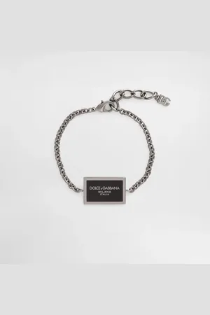Dolce & Gabbana Pulsera De Metal Con Logotipo - Hombre Bisutería Metal Onesize