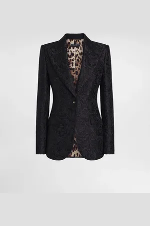 Dolce & Gabbana Chaqueta Turlington De Botonadura Sencilla En Jacquard Acolchado Floral - Mujer Chaquetas 38