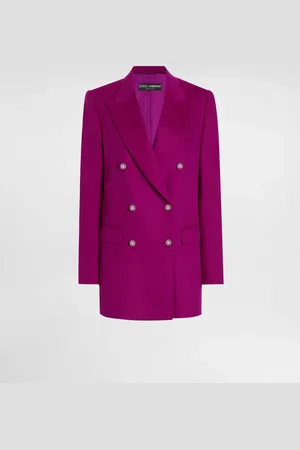 Dolce & Gabbana Chaqueta Oversize De Cachemira Con Botonadura Doble - Mujer Chaquetas 36