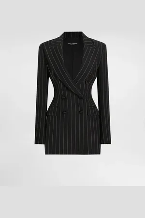 Dolce & Gabbana Chaqueta Cruzada De Lana Con Raya Diplomática - Mujer Chaquetas #n/d 42