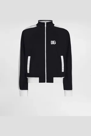 Dolce & Gabbana Sudadera Con Cremallera De Triacetato Con Logotipo Dg Bordado - Mujer Camisetas Y Sudaderas 38