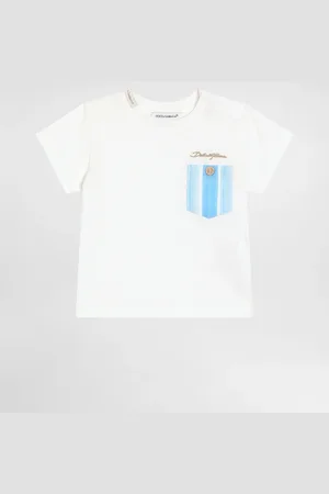 Dolce & Gabbana Jersey T-shirt With Pocket - Hombre Partes De Arriba Blanco 3/6 Months
