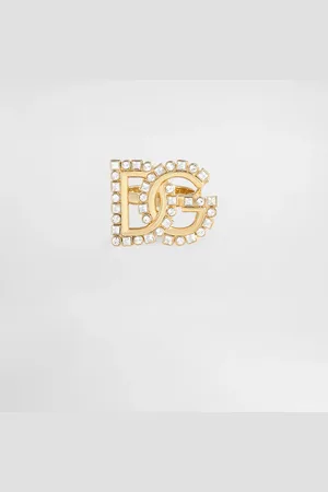 Dolce & Gabbana Anillo Con Logotipo Dg De Strass - Mujer Bisutería Metal S