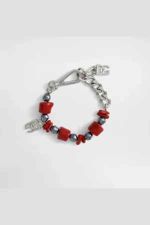 Dolce & Gabbana Pulsera De Metal Con Corales Y Logotipo - Hombre Bisutería Metal Onesize