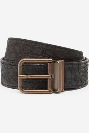 Dolce & Gabbana Crocodile Skin Belt - Hombre Cinturones 90