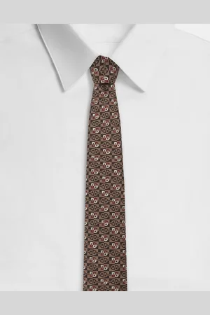 Dolce & Gabbana Corbata En Jacquard De Seda Con Micromotivo De Logotipo Dg - Hombre Corbatas Y Pañuelos Onesize