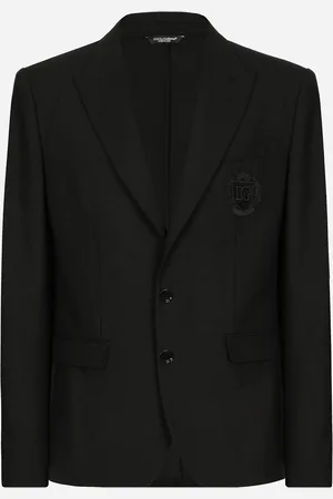 Dolce & Gabbana Chaqueta Taormina De Botonadura Sencilla De Lana Con Parche Dg - Hombre Trajes Y Americanas 48