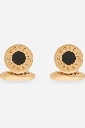 Dolce & Gabbana Gemelos Redondos Con Logotipo - Hombre Bisutería Metal Onesize