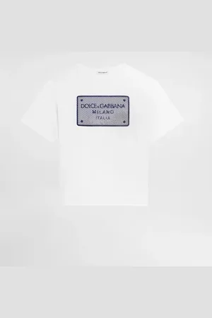 Dolce & Gabbana Camiseta De Punto Con Parche Placa Con Logotipo - Hombre Camisetas Y Sudaderas 2 Years