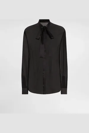 Dolce & Gabbana Camisa De Chifón Con Lazada En El Cuello - Mujer Camisas Y Tops Seda 36