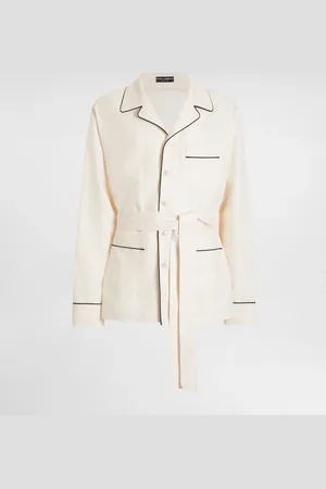 Dolce & Gabbana Chaqueta De Pijama De Tela De Lino - Hombre Ropa Interior Y Ropa De Casa 44