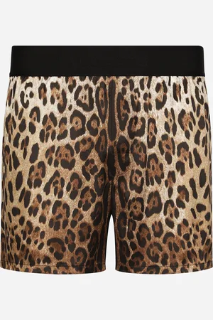 Dolce & Gabbana Shorts De Seda Con Estampado De Leopardo - Hombre Ropa Interior Y Ropa De Casa Estampado Animal 3