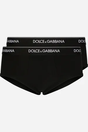 Dolce & Gabbana Pack De Dos Slips Brando De Algodón Elástico - Hombre Ropa Interior Y Ropa De Casa Algod�n 3
