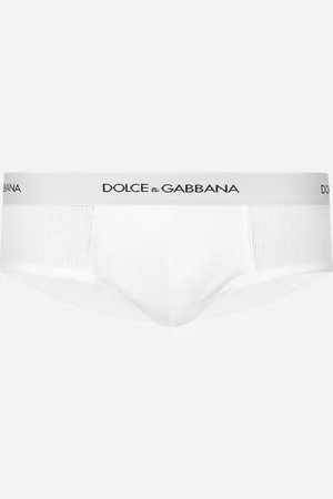 Dolce & Gabbana Slip Brando De Algodón Acanalado - Hombre Ropa Interior Y Ropa De Casa Algod�n 3