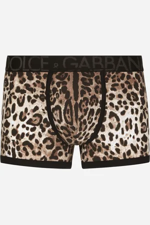 Dolce & Gabbana Bóxer De Algodón Bielástico Con Estampado De Leopardo - Hombre Ropa Interior Y Ropa De Casa Estampado Animal Algod�n 3