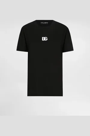 Dolce & Gabbana Camiseta De Punto Con Logotipo Dg Bordado - Mujer Camisetas Y Sudaderas 36