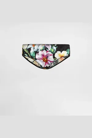 Dolce & Gabbana Braguita De Raso Con Estampado De Flores - Mujer Lingerie 1