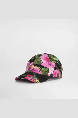 Dolce & Gabbana Gorra De Béisbol En Jacquard De Algodón Con Estampado De Peonías Y Logotipo Bordado - Mujer Sombreros Y Guantes 57