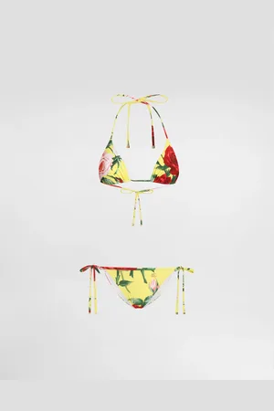Dolce & Gabbana Bikini De Triángulo Con Estampado De Buqué De Flores - Mujer Moda Baño 1