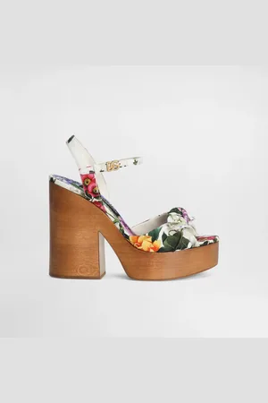 Dolce & Gabbana Sandalia De Plataforma En Jacquard - Mujer Sandalias Y Cuñas 36