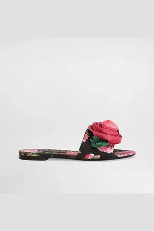 Dolce & Gabbana Sandalia Pala De Brocado Estampado - Mujer Palas 35