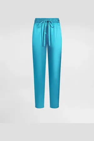 Dolce & Gabbana Pantalones De Raso De Seda Con Elástico En La Cintura - Mujer Pantalones Largos Y Cortos 38