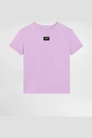 Dolce & Gabbana Camiseta De Punto Con Placa Con Logotipo - Mujer Camisetas Y Sudaderas 2 Years