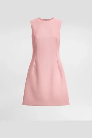 Dolce & Gabbana Wool Crepe Midi Fit-and-flare Dress - Mujer Vestidos 36