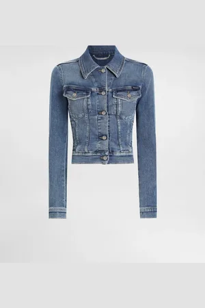 Dolce & Gabbana Cropped Cotton Denim Jacket - Mujer Denim 36