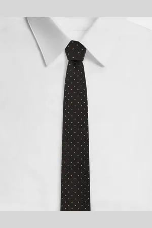 Dolce & Gabbana Corbata En Jacquard De Seda Con Microlunares - Hombre Corbatas Y Pañuelos Onesize