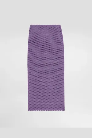 Dolce & Gabbana Falda Longuette De Punto De Ganchillo - Mujer Faldas 38